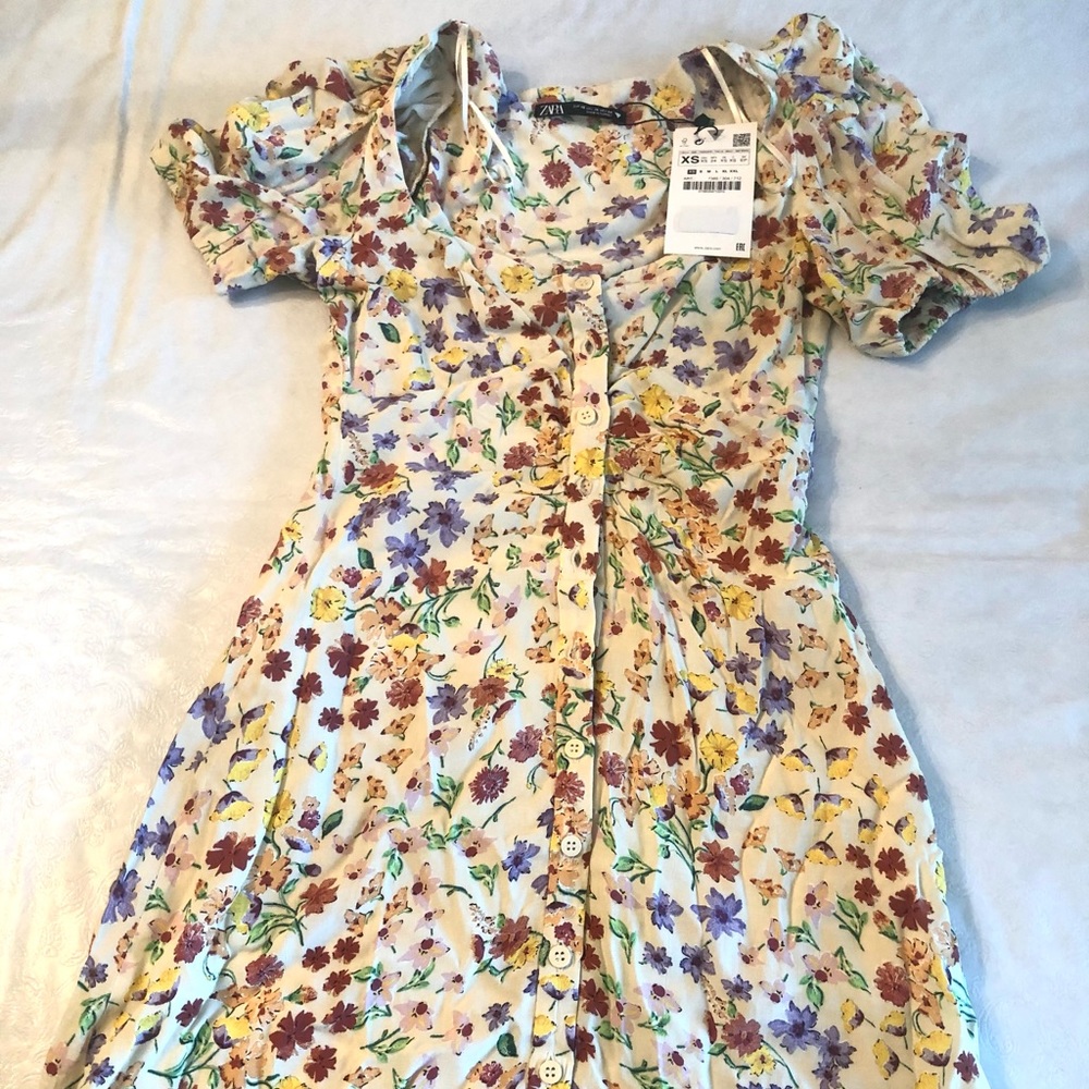 ZARA Mini floral dress